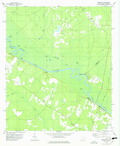 United States Geological Survey Brighton, SC-GA (1978, 24000-Scale) digital map