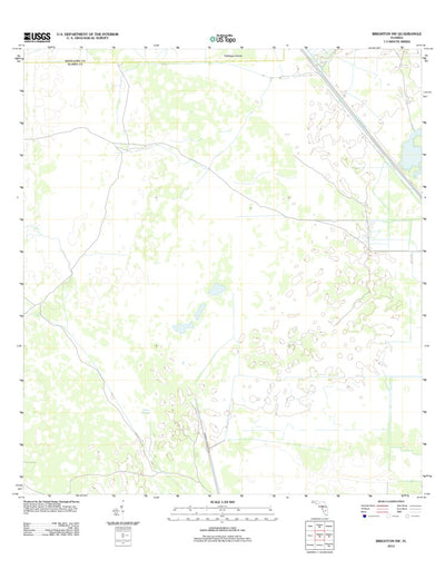 United States Geological Survey Brighton SW, FL (2012, 24000-Scale) digital map