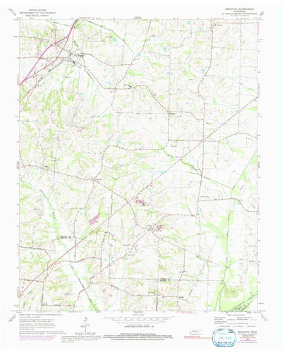 United States Geological Survey Brighton, TN (1965, 24000-Scale) digital map