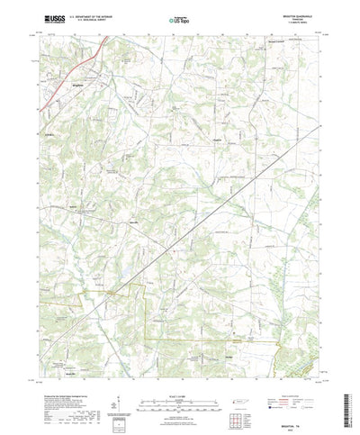 United States Geological Survey Brighton, TN (2022, 24000-Scale) digital map