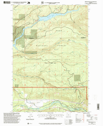 United States Geological Survey Brightwood, OR (1997, 24000-Scale) digital map