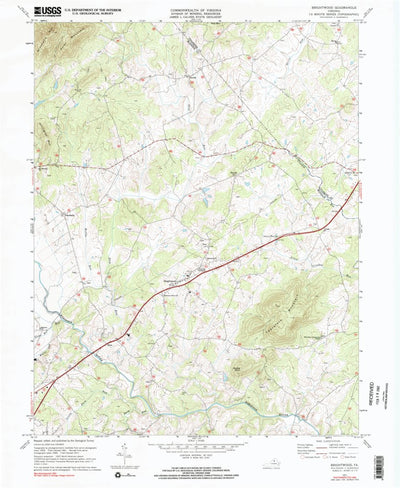 United States Geological Survey Brightwood, VA (1971, 24000-Scale) digital map