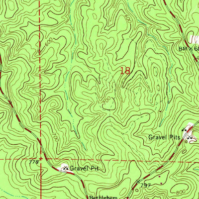 United States Geological Survey Brilliant, AL (1967, 24000-Scale) digital map