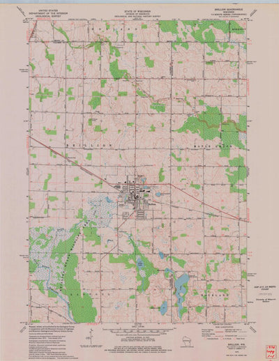 United States Geological Survey Brillion, WI (1974, 24000-Scale) digital map