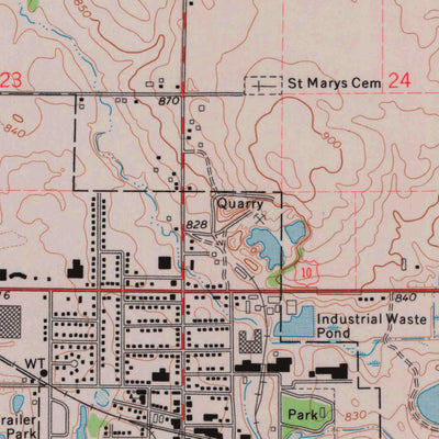 United States Geological Survey Brillion, WI (1974, 24000-Scale) digital map