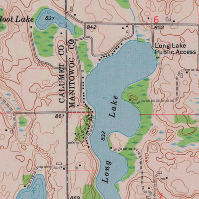 United States Geological Survey Brillion, WI (1974, 24000-Scale) digital map