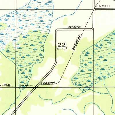 United States Geological Survey Brimstone, LA (1947, 31680-Scale) digital map