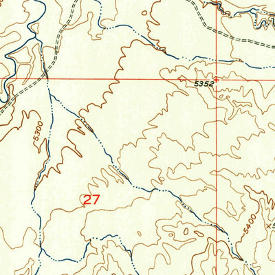 United States Geological Survey Bringolf Ranch, WY (1953, 24000-Scale) digital map