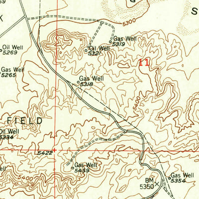 United States Geological Survey Bringolf Ranch, WY (1953, 24000-Scale) digital map