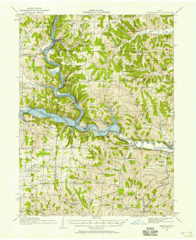 United States Geological Survey Brinkhaven, OH (1913, 62500-Scale) digital map