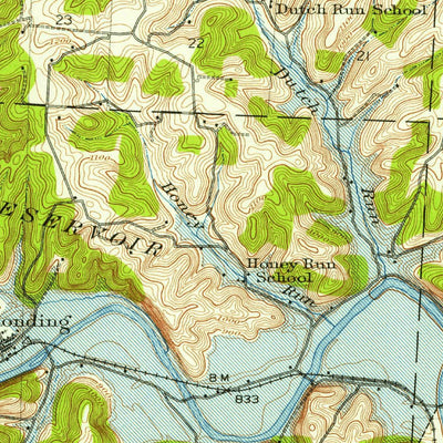 United States Geological Survey Brinkhaven, OH (1913, 62500-Scale) digital map