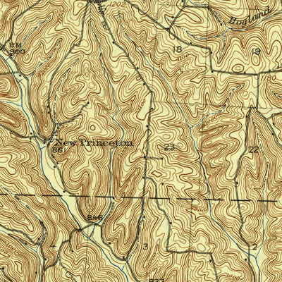 United States Geological Survey Brinkhaven, OH (1915, 62500-Scale) digital map