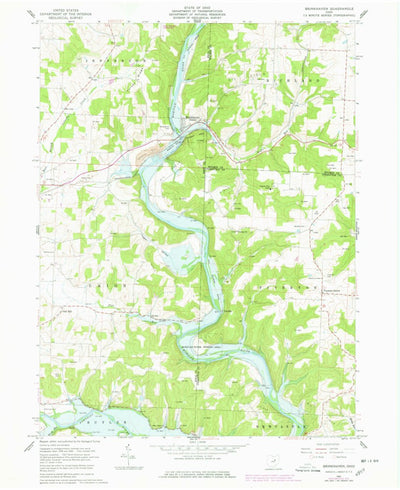 United States Geological Survey Brinkhaven, OH (1961, 24000-Scale) digital map