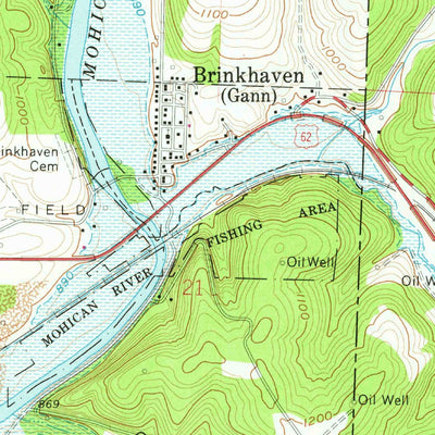 United States Geological Survey Brinkhaven, OH (1961, 24000-Scale) digital map