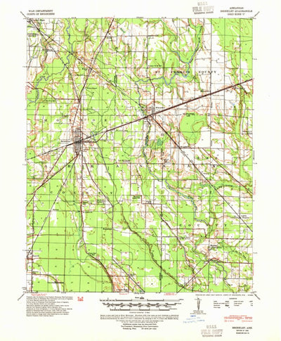 United States Geological Survey Brinkley, AR (1940, 62500-Scale) digital map