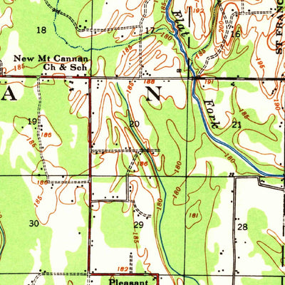 United States Geological Survey Brinkley, AR (1940, 62500-Scale) digital map