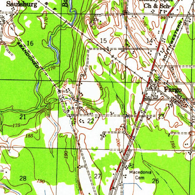United States Geological Survey Brinkley, AR (1958, 62500-Scale) digital map