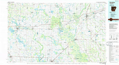 United States Geological Survey Brinkley, AR (1986, 100000-Scale) digital map