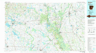 United States Geological Survey Brinkley, AR (1990, 100000-Scale) digital map