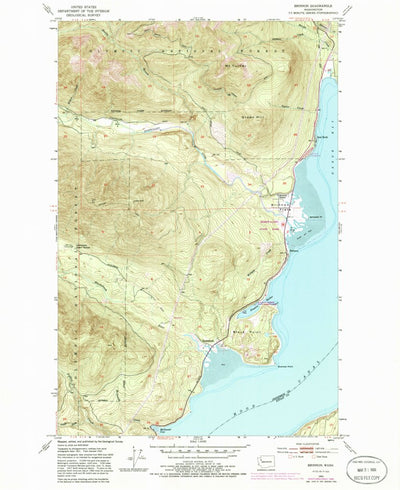 United States Geological Survey Brinnon, WA (1953, 24000-Scale) digital map