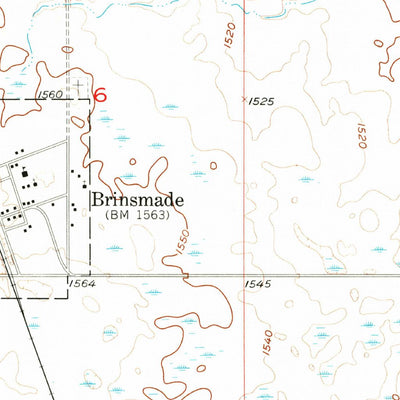 United States Geological Survey Brinsmade, ND (1956, 24000-Scale) digital map