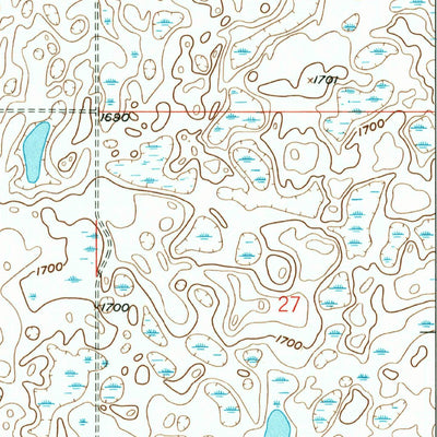 United States Geological Survey Brinsmade SW, ND (1958, 24000-Scale) digital map