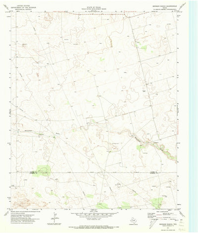 United States Geological Survey Brinson Ranch, TX (1971, 24000-Scale) digital map