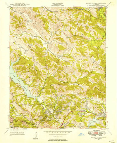 United States Geological Survey Briones Valley, CA (1947, 24000-Scale) digital map