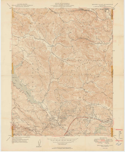 United States Geological Survey Briones Valley, CA (1949, 24000-Scale) digital map
