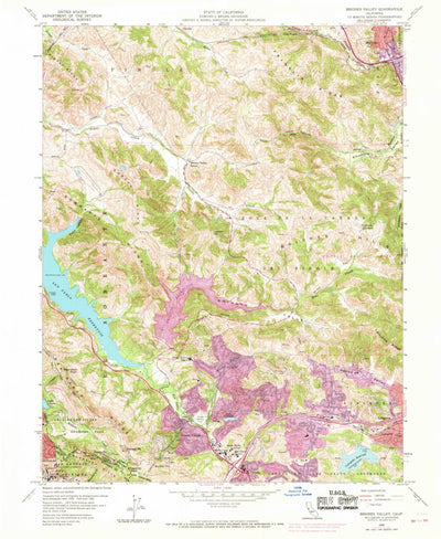 United States Geological Survey Briones Valley, CA (1959, 24000-Scale) digital map