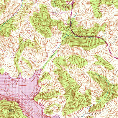 United States Geological Survey Briones Valley, CA (1959, 24000-Scale) digital map