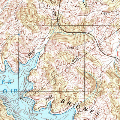 United States Geological Survey Briones Valley, CA (1993, 24000-Scale) digital map