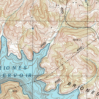 United States Geological Survey Briones Valley, CA (1995, 24000-Scale) digital map