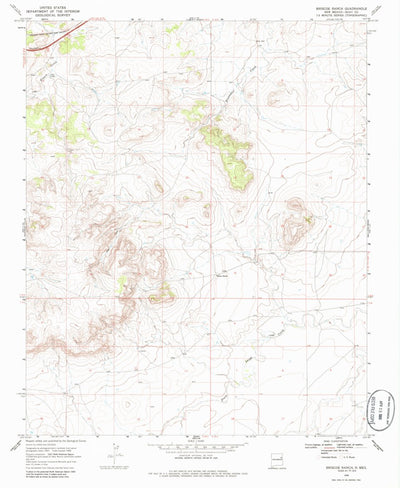 United States Geological Survey Briscoe Ranch, NM (1968, 24000-Scale) digital map