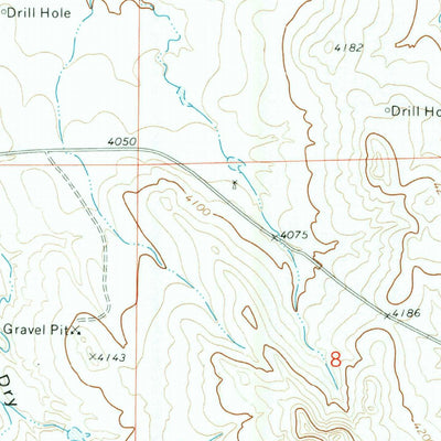 United States Geological Survey Brislawn School, WY (1972, 24000-Scale) digital map