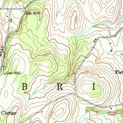 United States Geological Survey Bristol Center, NY (1951, 24000-Scale) digital map