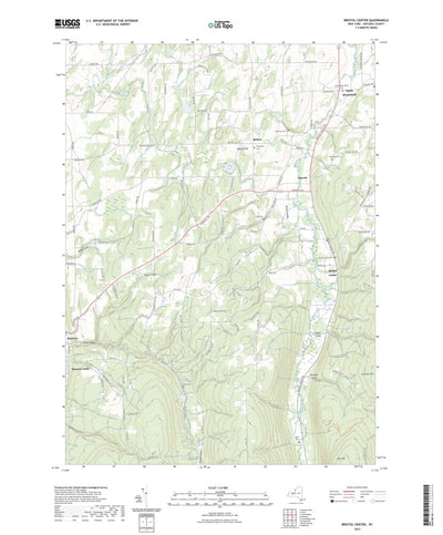 United States Geological Survey Bristol Center, NY (2023, 24000-Scale) digital map