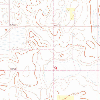 United States Geological Survey Bristol East, SD (1973, 24000-Scale) digital map