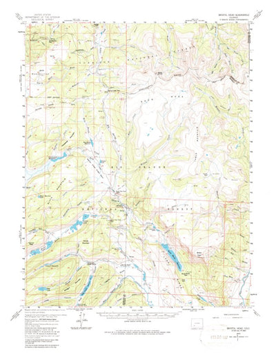 United States Geological Survey Bristol Head, CO (1959, 62500-Scale) digital map