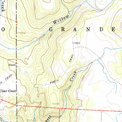 United States Geological Survey Bristol Head, CO (1959, 62500-Scale) digital map