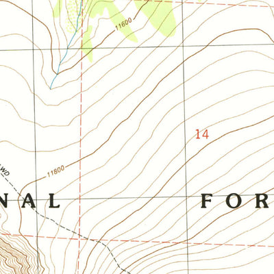 United States Geological Survey Bristol Head, CO (1986, 24000-Scale) digital map