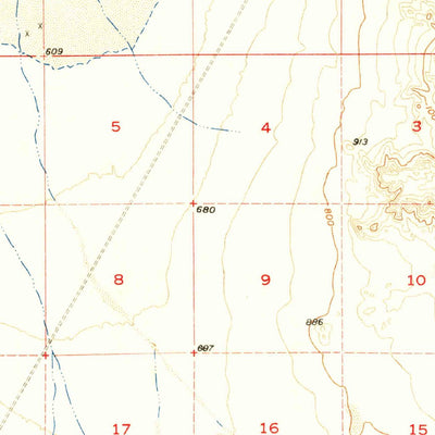 United States Geological Survey Bristol Lake, CA (1956, 62500-Scale) digital map