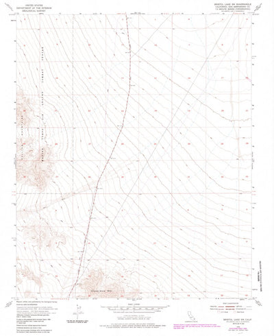 United States Geological Survey Bristol Lake SW, CA (1954, 24000-Scale) digital map