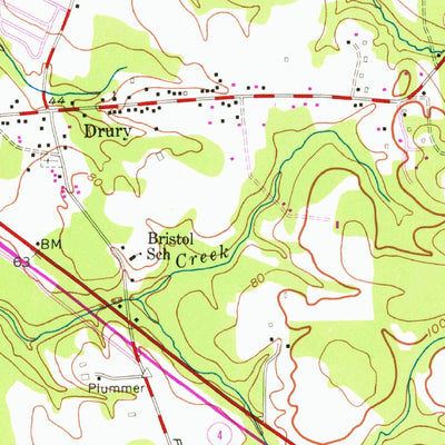 United States Geological Survey Bristol, MD (1957, 24000-Scale) digital map