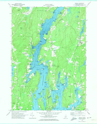 United States Geological Survey Bristol, ME (1969, 24000-Scale) digital map