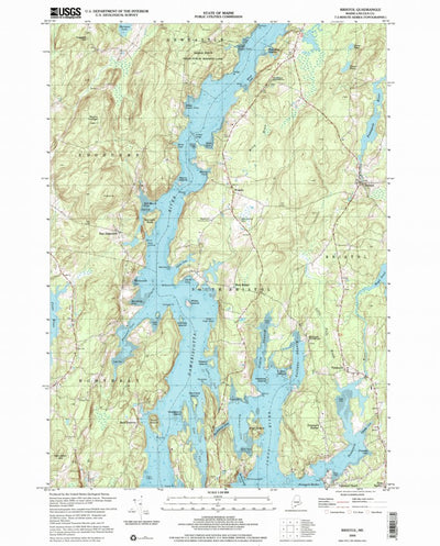 United States Geological Survey Bristol, ME (2000, 24000-Scale) digital map
