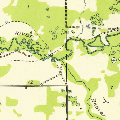 United States Geological Survey Bristol, MI (1933, 31680-Scale) digital map