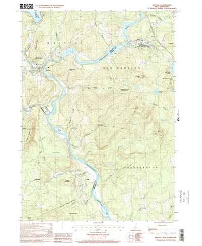 United States Geological Survey Bristol, NH (2000, 24000-Scale) digital map