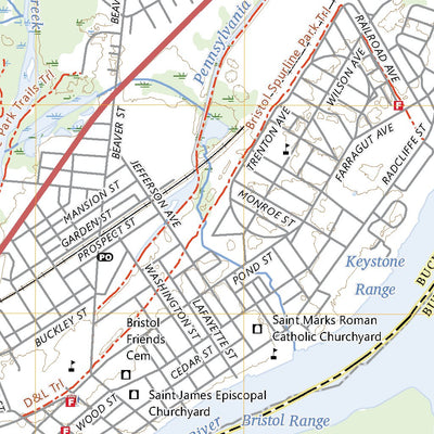 United States Geological Survey Bristol, PA (2023, 24000-Scale) digital map
