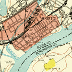 United States Geological Survey Bristol, PA-NJ (1947, 24000-Scale) digital map